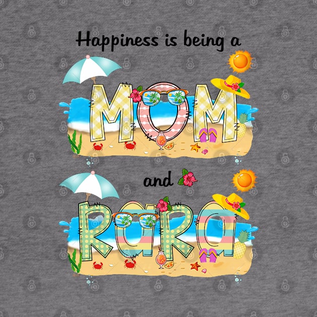 Happiness Is Being A Mom And Rara Summer Beach Happy Mother's by KIMIKA